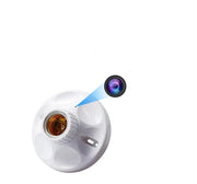 hidden camera lamp bulb for home office and business security front an