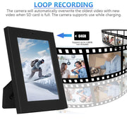 hidden camera picture frame 1080p hd mini spy cam feature close up vie