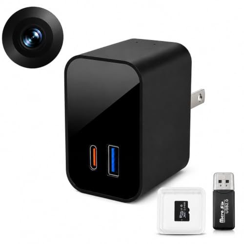 Hidden Camera USB Charger for Home Security front angle | Smaronics
