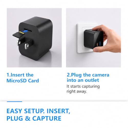 hidden camera usb charger for home security package contents view | Sm