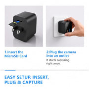 hidden camera usb charger for home security package contents view | Sm