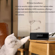 hidden spy camera clock 4k wifi security camera rear design product vi