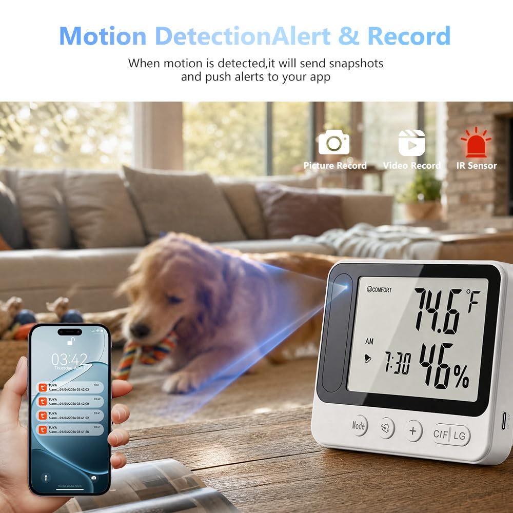 hidden wifi wireless security mini camera clip and build detail | Smar