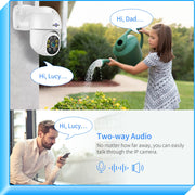 Hiseeu 3MP 360° Pan Tilt Camera side profile | Smaronics