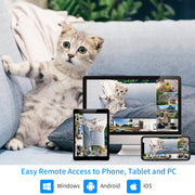 hiseeu 5mp home security camera system package contents view | Smaroni