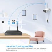 Hiseeu 5MP Home Security Camera System rear design | Smaronics