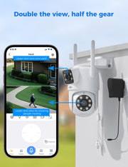 hiseeu outdoor security cameras side profile product view | Smaronics