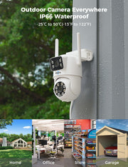 Hiseeu Outdoor Security Cameras with WiFi & PTZ image 9