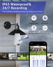 hugolog 3k 5mp light bulb security camera package contents view | Smar