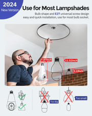 Hugolog 3K 5MP Light Bulb Security Camera side profile | Smaronics