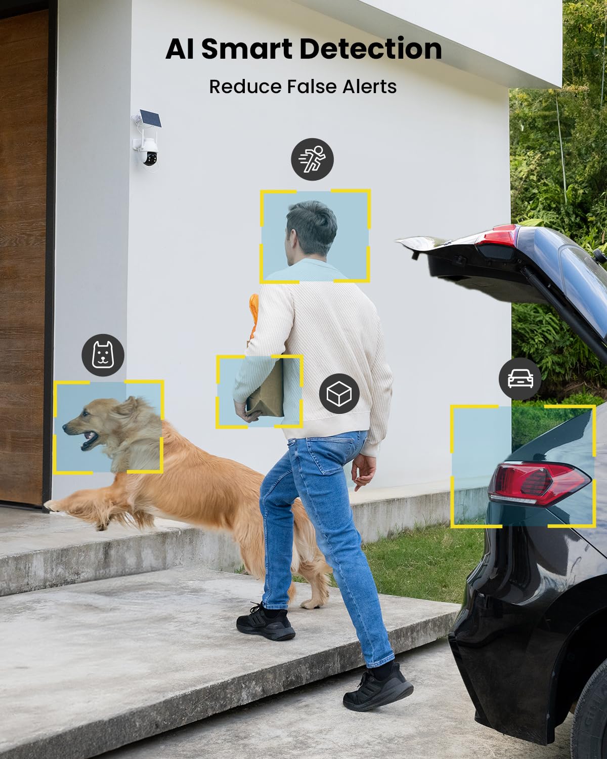 ieGeek Solar Outdoor Security Camera side profile | Smaronics