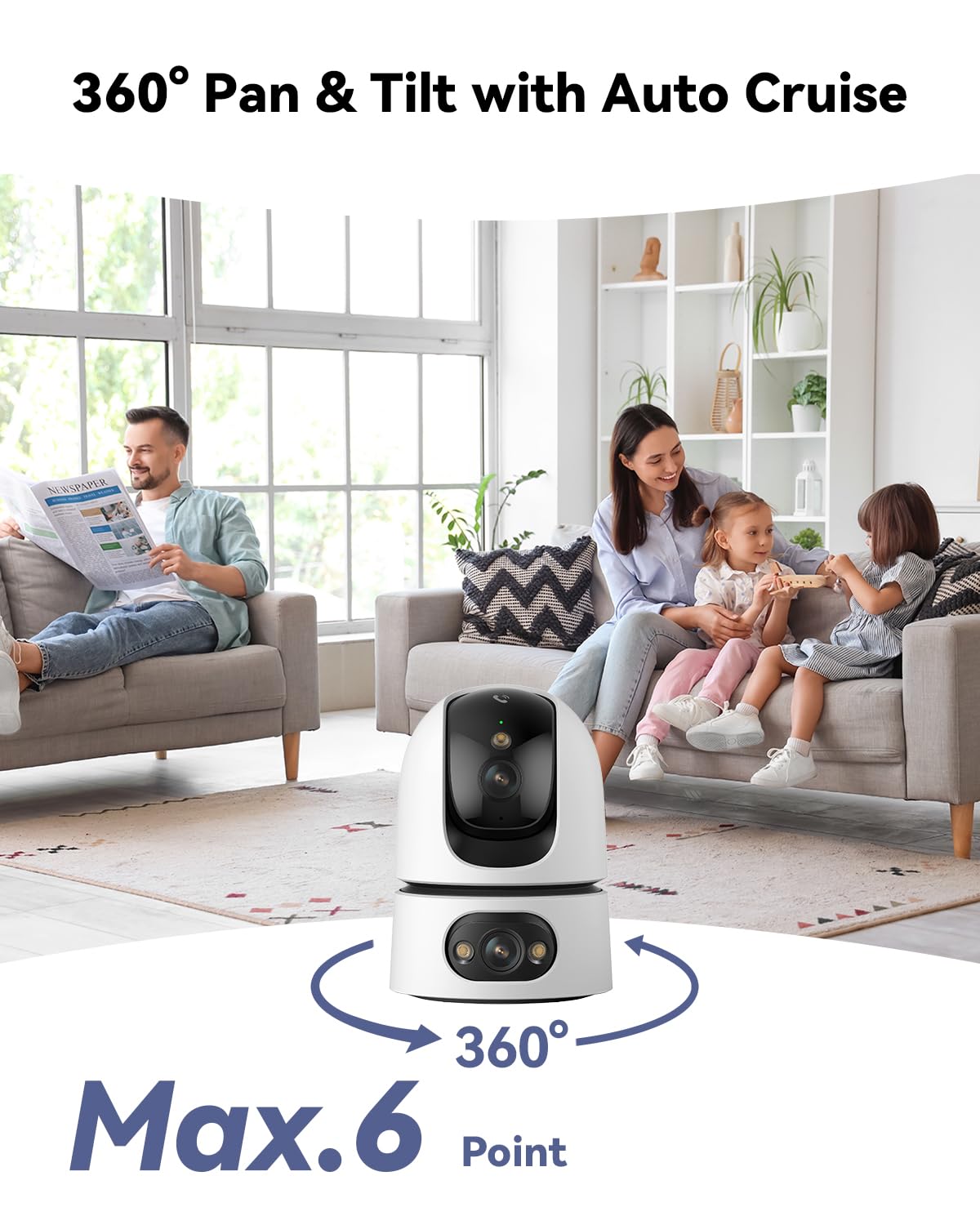 Imou Indoor Camera - 2.4GHz & 5GHz Wi-Fi 6 Security Camera image 9