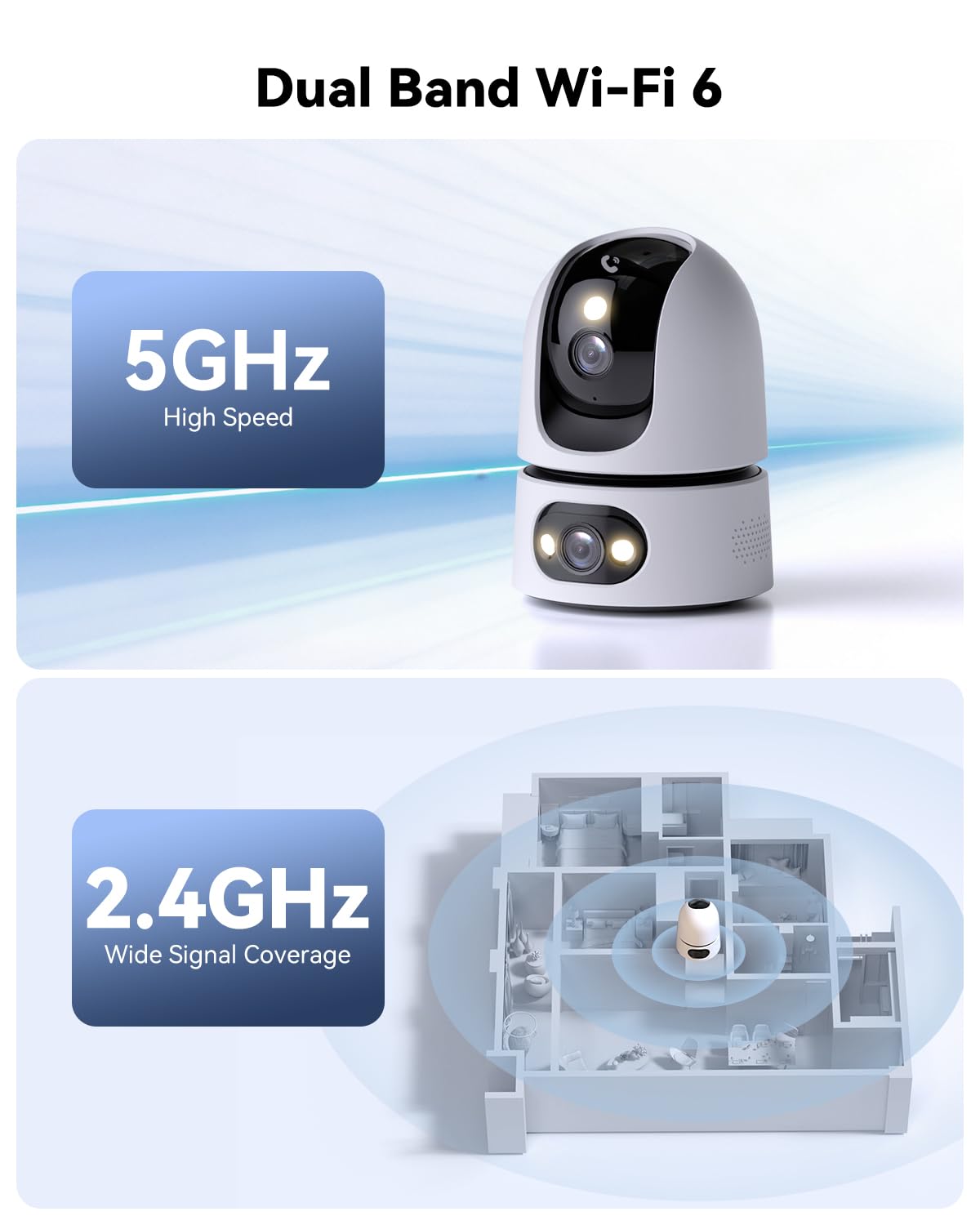 imou indoor camera 2 4ghz 5ghz wi fi 6 security camera clip and build