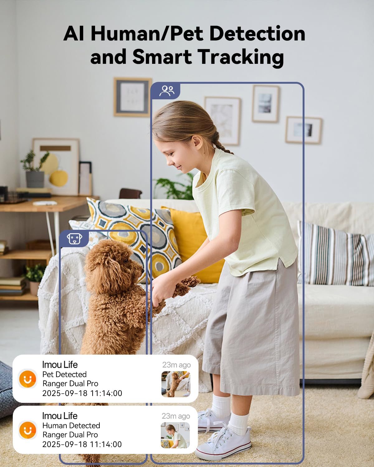 Imou Indoor Camera - 2.4GHz and 5GHz Wi-Fi 6 Smart Home Security Camera image 4