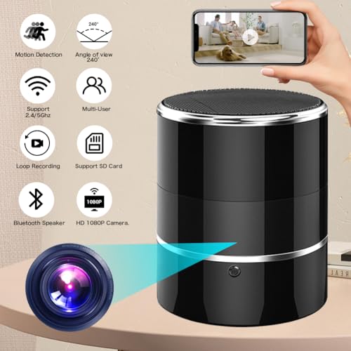 Indoor Security Camera with Bluetooth Speaker rear design | Smaronics
