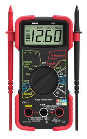 Innova 3320 Auto-Ranging Digital Multimeter rear design | Smaronics