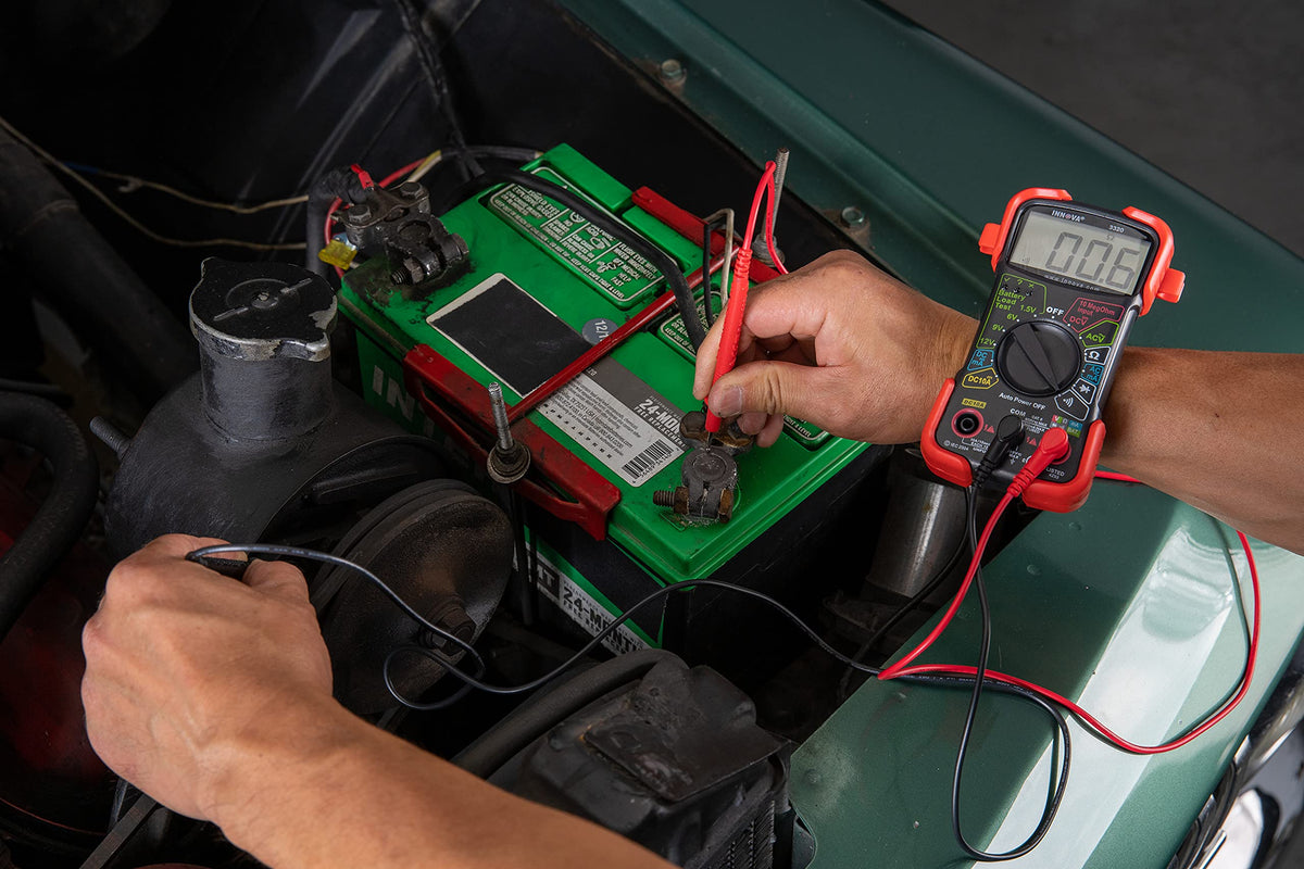 Innova 3320 Auto-Ranging Digital Multimeter side profile | Smaronics