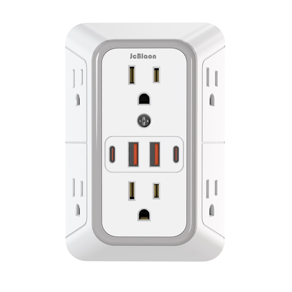 JcBlaon Outlet Extender Surge Protector front angle | Smaronics