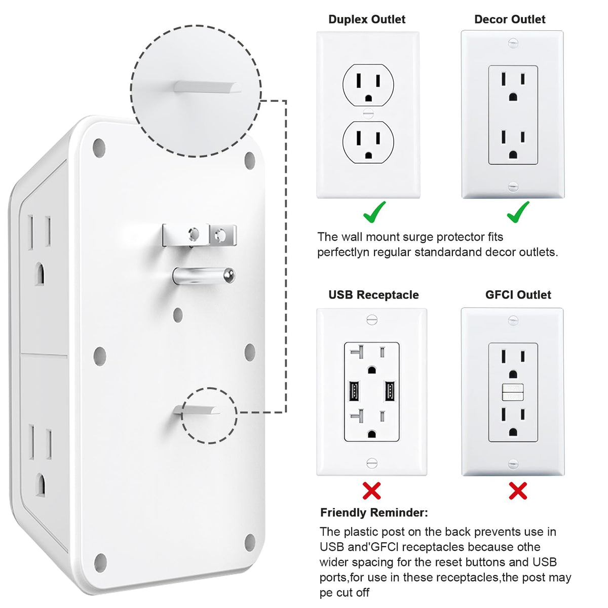 JcBlaon Outlet Extender Surge Protector real usage | Smaronics