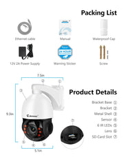 Jennov 4K 8MP POE PTZ Camera Outdoor image 9