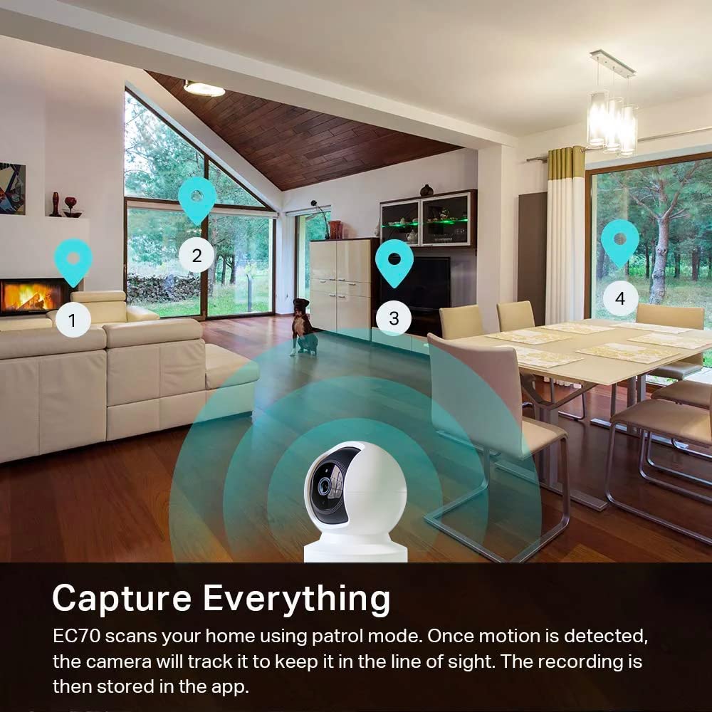 Kasa 1080p Indoor Pan/Tilt Security Camera rear design | Smaronics