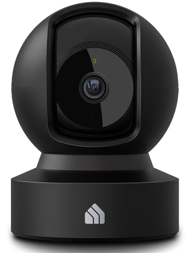 kasa 1080p indoor pan tilt wired security camera front angle product v