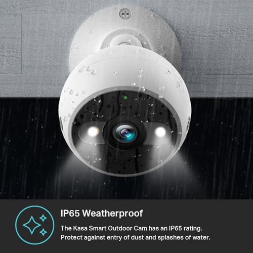 kasa 2k outdoor wired security camera package contents view | Smaronic
