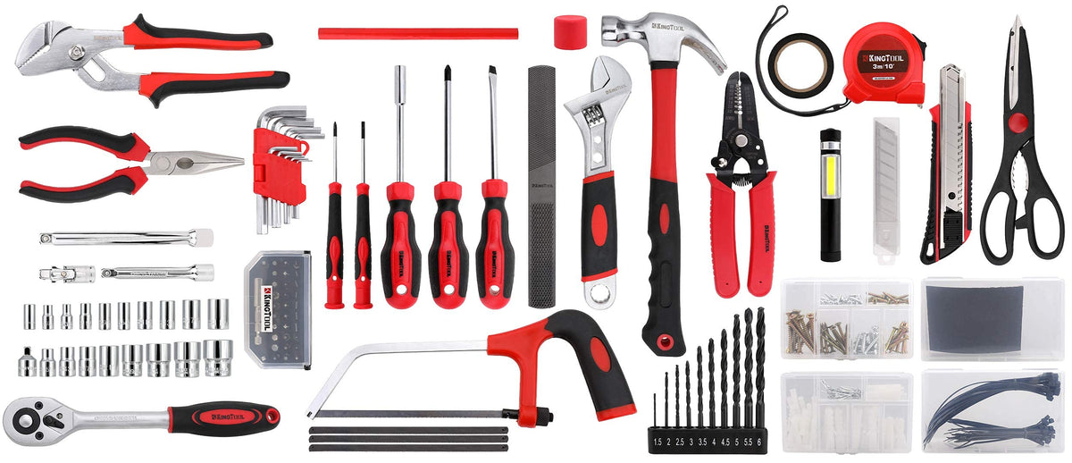 KingTool 325 Piece Home Repair Tool Kit side profile | Smaronics