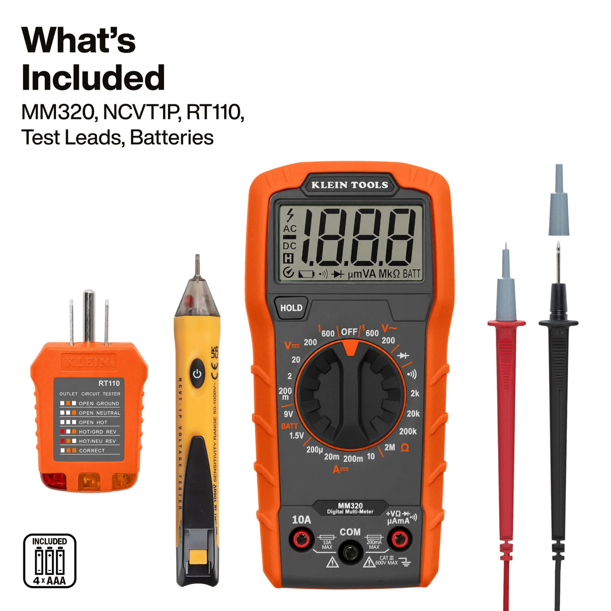 Klein Tools 69149P Electrical Test Kit rear design | Smaronics