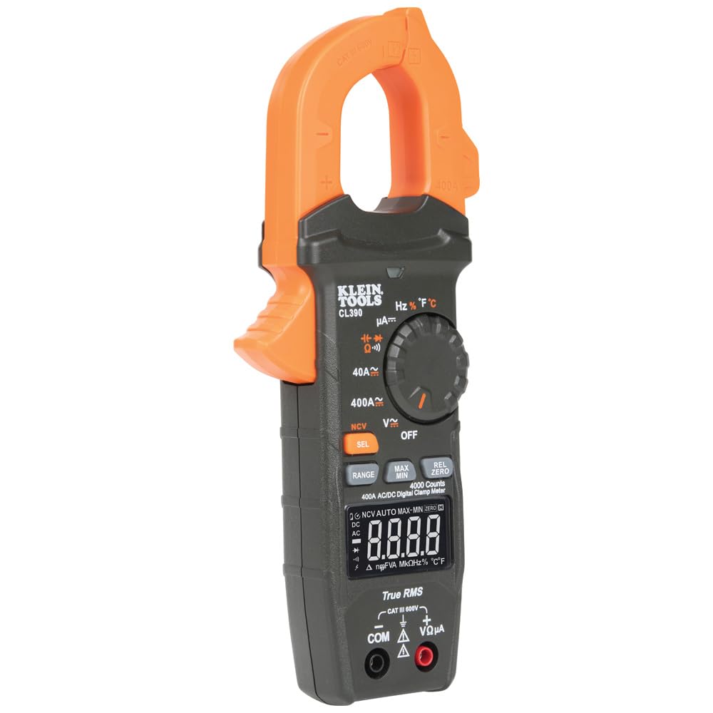 klein tools cl390 ac dc digital clamp meter package contents view | Sm