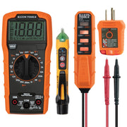 Klein Tools MM320KIT Digital Multimeter Kit front angle | Smaronics