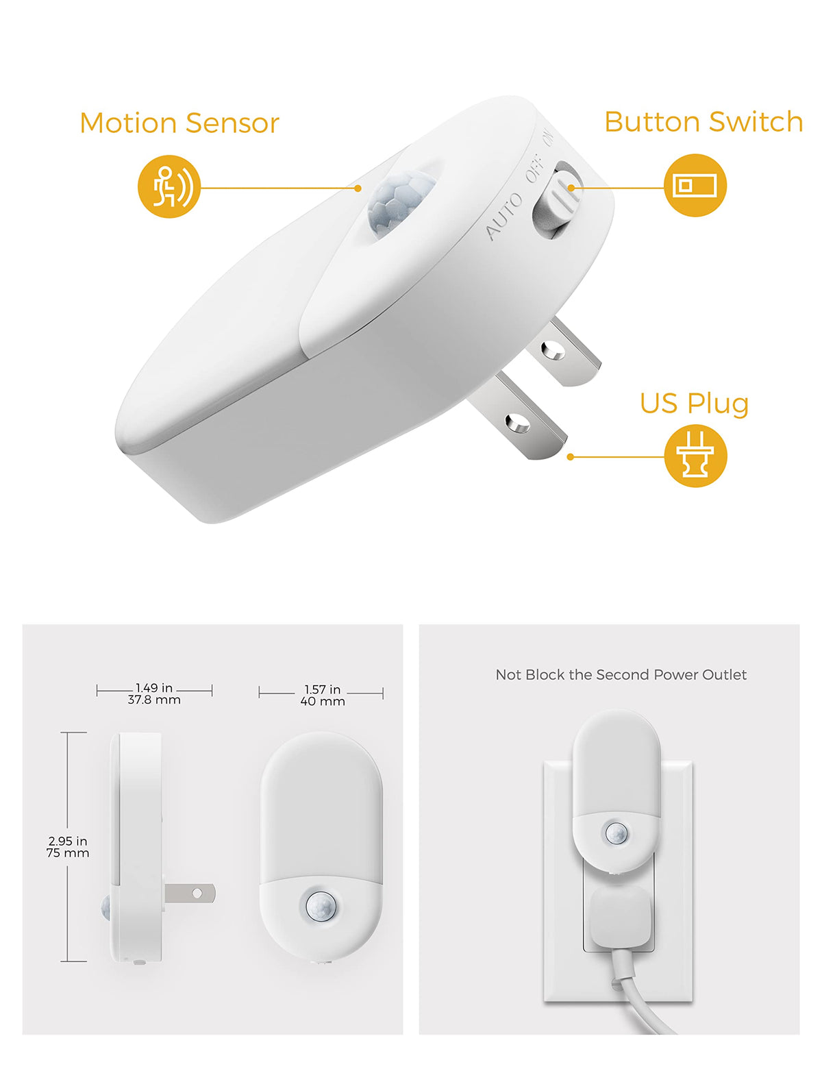 L LOHAS Motion Sensor Night Light clip and build detail | Smaronics