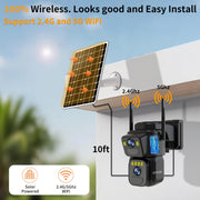 LETSCEE Security Cameras Outdoor WiFi rear design | Smaronics