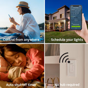 Leviton Decora Smart Switch, Wi-Fi, D315S-1RW side profile | Smaronics