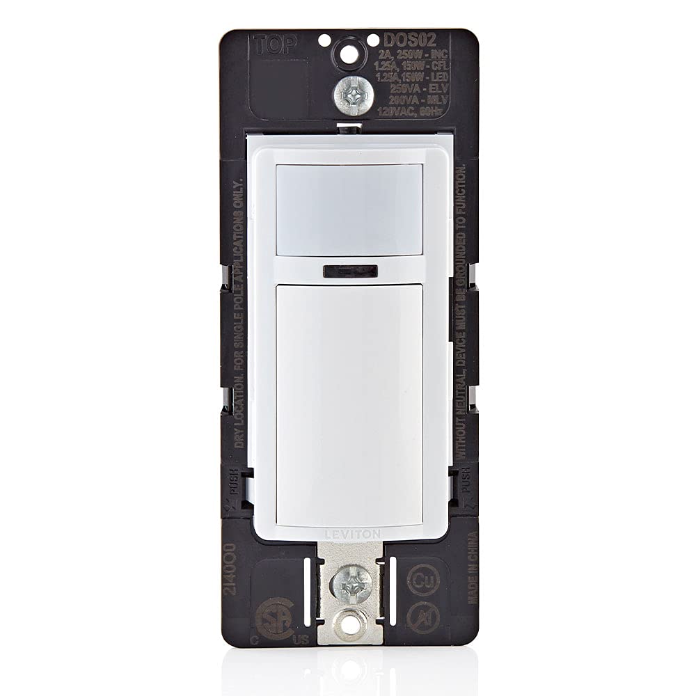 Leviton Motion Sensor Light Switch front angle | Smaronics