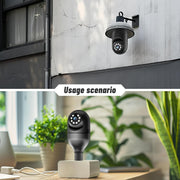 light bulb security camera feature close up view | Smaronics