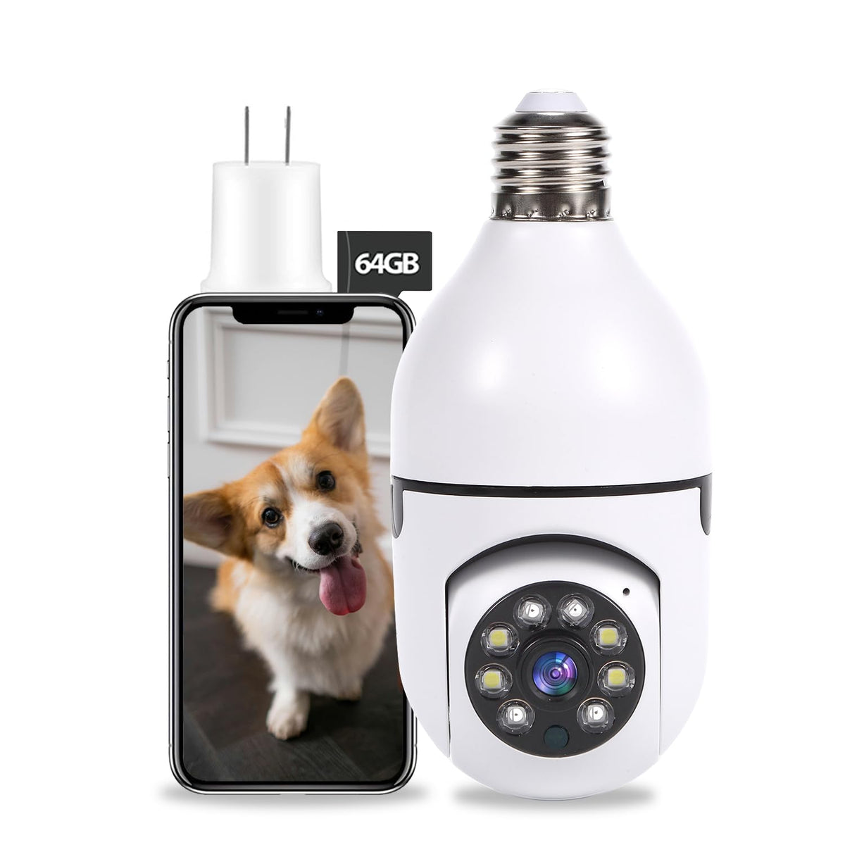 Light Bulb Security Camera with Night Vision image 9
