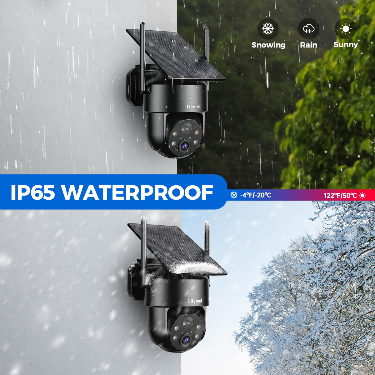 LITYMOL 2K Solar Outdoor Security Camera image 9