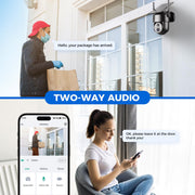 litymol 2k solar outdoor security camera package contents view | Smaro