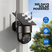 LITYMOL 2K Solar Outdoor Security Camera side profile | Smaronics