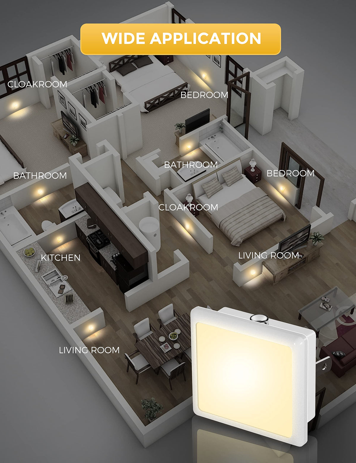 LOHAS 2-Pack LED Night Lights real usage | Smaronics
