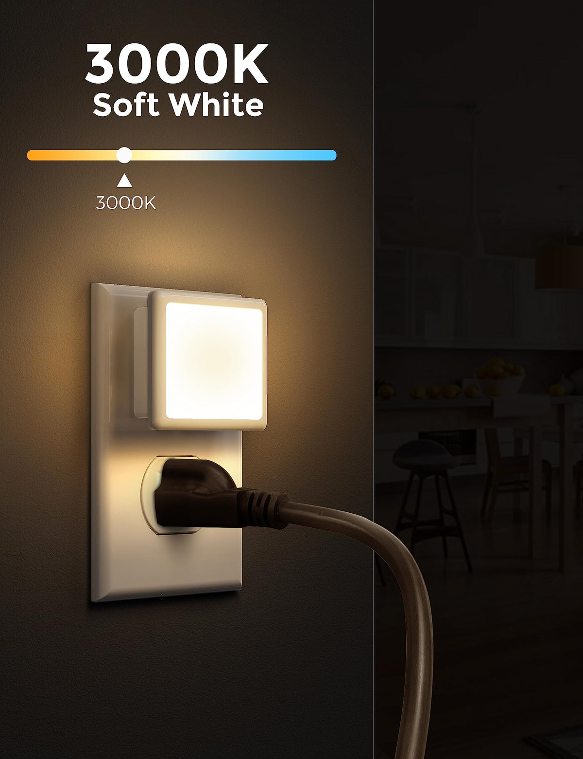 LOHAS 2-Pack LED Night Lights rear design | Smaronics