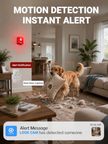 LOOKCAM 4K WiFi Nanny Cam side profile | Smaronics