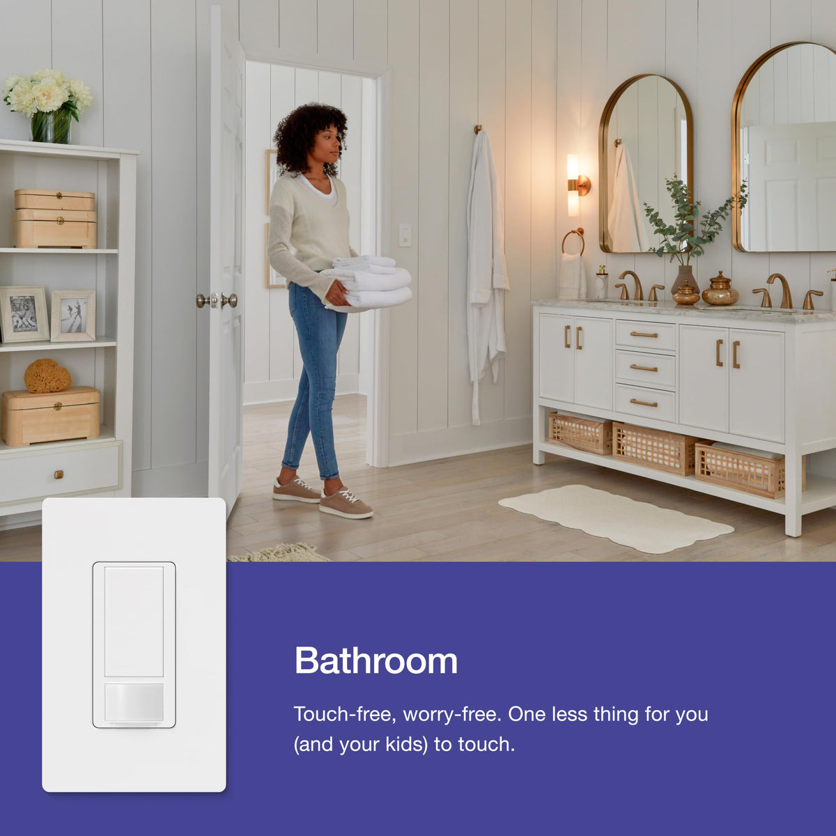 lutron motion sensor switch wallplate clip and build detail | Smaronic