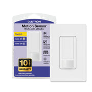 Lutron Motion Sensor Switch & Wallplate front angle | Smaronics