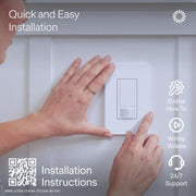 Lutron Motion Sensor Switch & Wallplate rear design | Smaronics