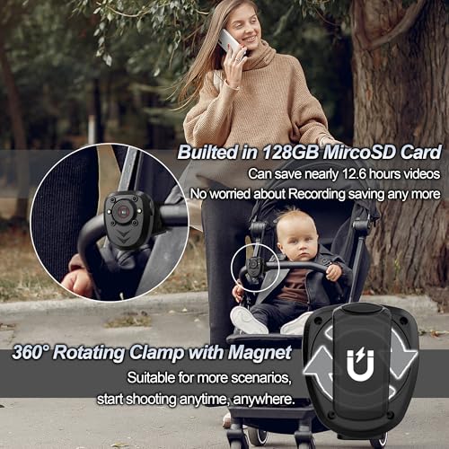 Mini Body Camera with Night Vision feature close up view | Smaronics