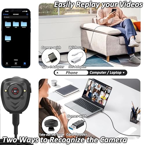 Mini Body Camera with Night Vision package contents view | Smaronics