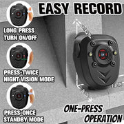 Mini Body Camera with Night Vision rear design | Smaronics
