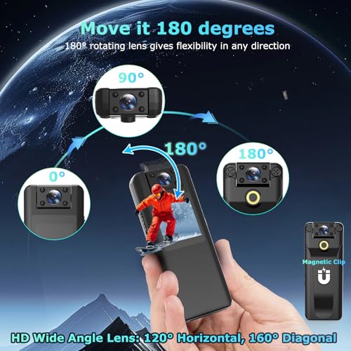 mini body camera rear design product view | Smaronics